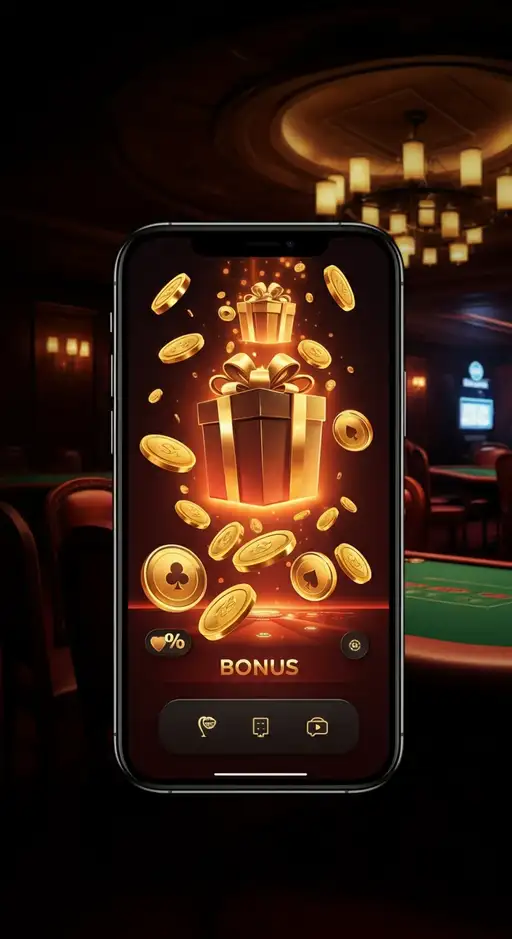 Interface présentant les différentes offres de bonus Instant Casino, incluant l'offre de bienvenue de 200%, le cashback hebdomadaire et les tours gratuits sur 'Le Bandit'.